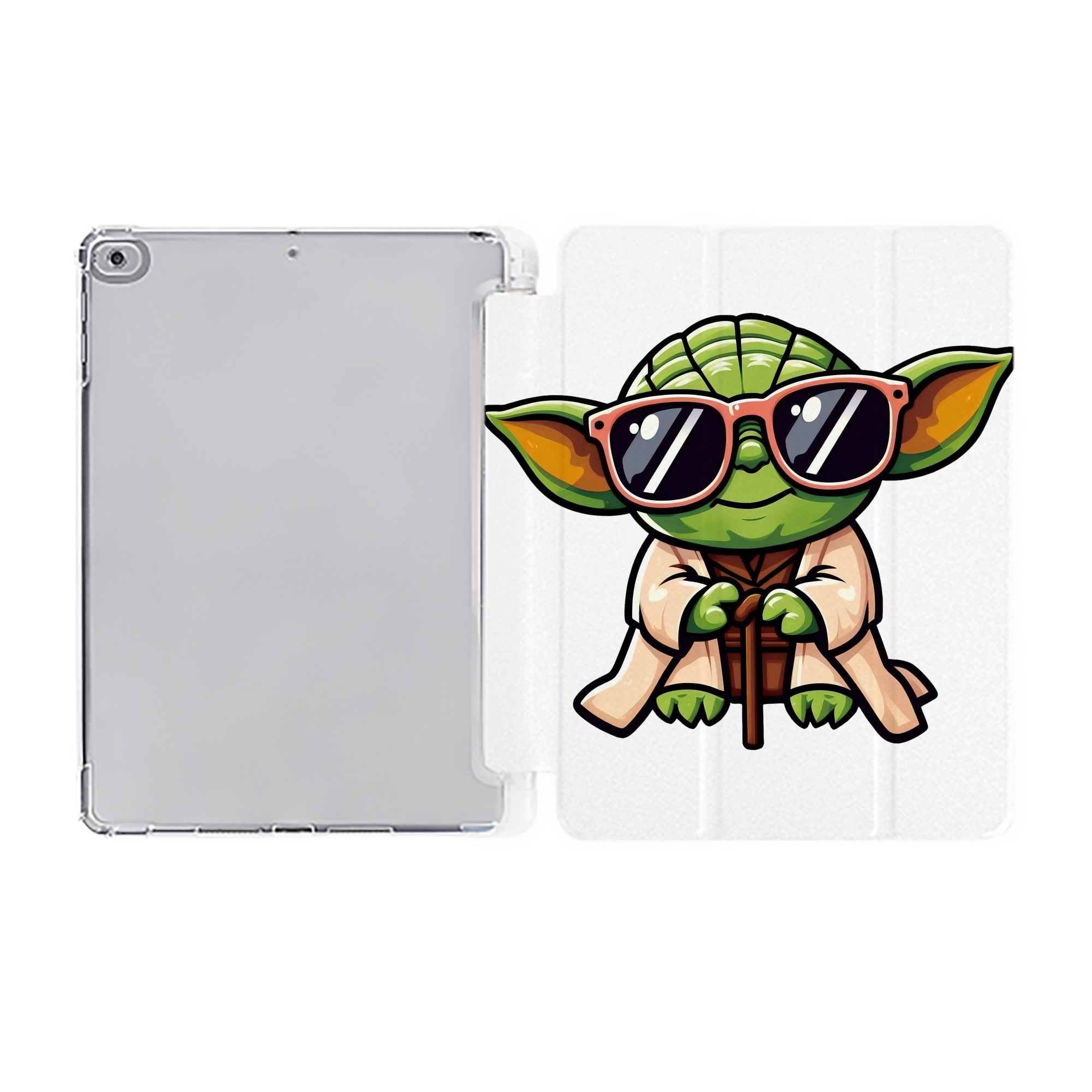 （画像用） スター・ウォーズ Star Wars IPad ケース ペン収納付き 三つ折りスタンド PUレザー×シリコン 対応機種9.5/10.5/10.9インチ